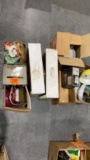 5 boxes - beehives, bowl, dishes, misc