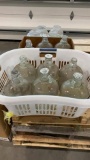 4 boxes glass jugs
