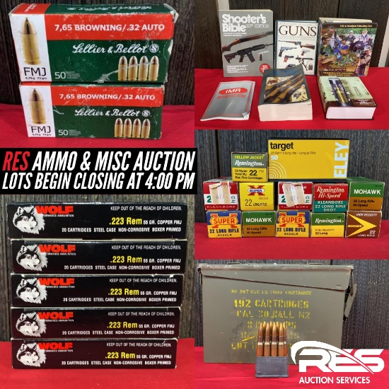 RES Firearm & Coin Auction - Ammo & Misc.