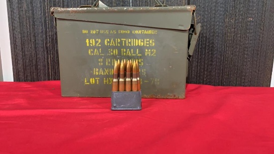 144 Rounds 30-06 Ammo on M1 Garand Clips