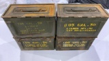(4) 50 cal Ammo Cans