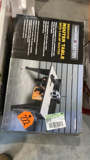 Chicago Electric Benchtop Router Table 
