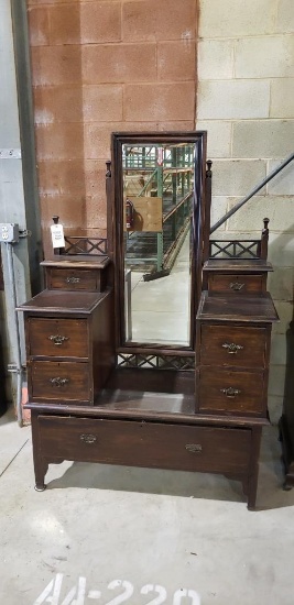 Vanity with mirror