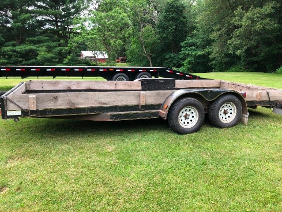 '05 Top Hat 7'x18' tandem axle bumper pull trailer