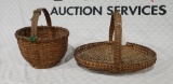 (2) Whiteoak Baskets