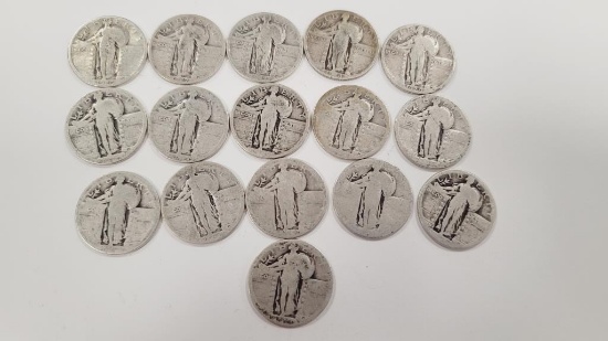 Standing Liberty Silver Quarters (16)