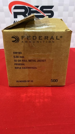 500rds Federal 5.56 Ammo