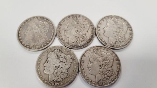 Silver Morgan Dollars (5)