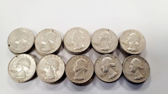 Silver Washington Quarters (40)