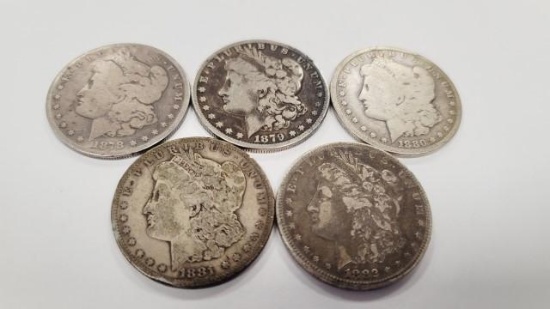 Silver Morgan Dollars (5)