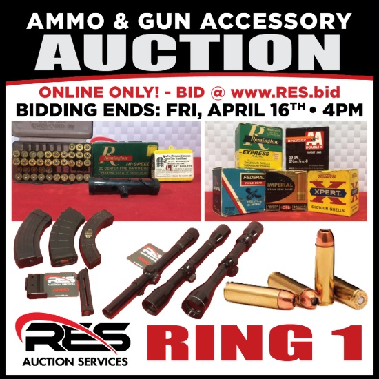 RES Ammo & Accessories Online Auction - Ring 1
