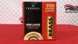 200rds Federal 9mm Ammo