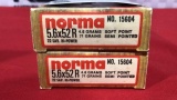 40rds Norma 5.6x52R Ammo