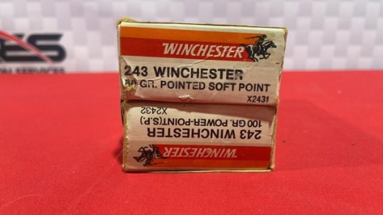 36rds Winchester 243 Ammo