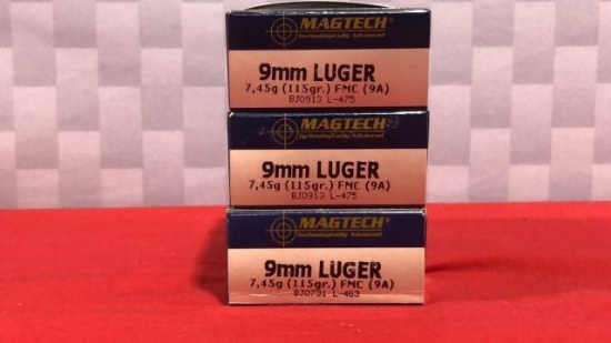 150rds Magtec9mm Luger Ammo