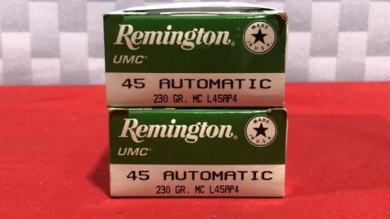 100rds Remington 45 Auto Ammo