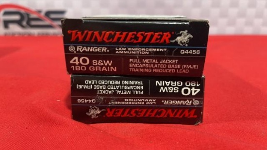 100rds Winchester 40 S&W Ammo