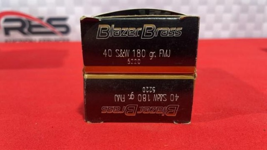 100rds Blazer 40 S&W Ammo