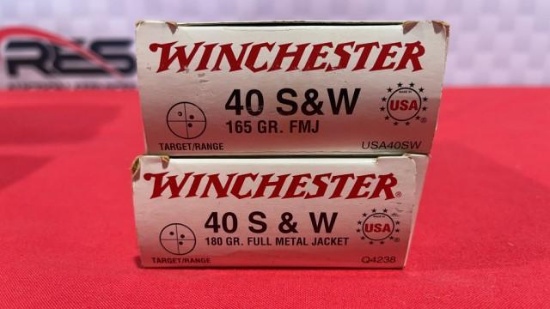 100rds Winchester & Reloaded 40 S&W Ammo