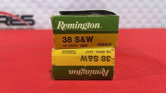 100rds 38 S&W Reloaded Ammo