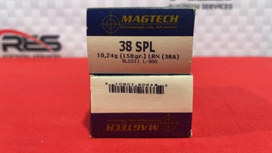 100rds Magtech 38spl Ammo