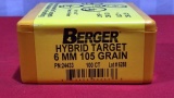 100 Berger Bullets 6mm 105gr