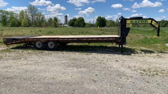 2015 Gatormade 25' Gooseneck Flatbed Trailer