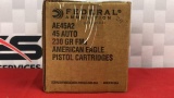 250rds Federal 45 Auto 230gr FMJ Ammo