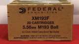 100rds Federal 5.56 55gr FMJ Ammo