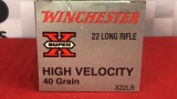 500rds Winchester 22LR 40gr Ammo