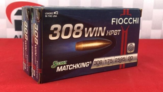 40rds Fiocchi 308 Win Ammo