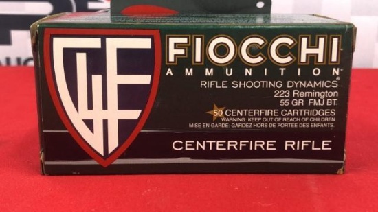 50rds Fiocchi .223 Ammo