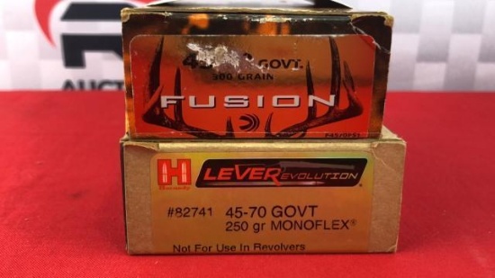 29rds Assorted 45-70 Govt Ammo