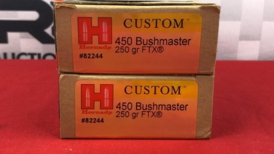 37rds Hornady 450 Bushmaster Ammo