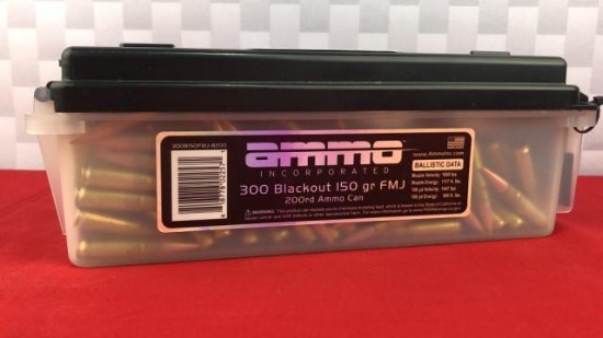 200rds Ammo Inc 300 Blackout Ammo
