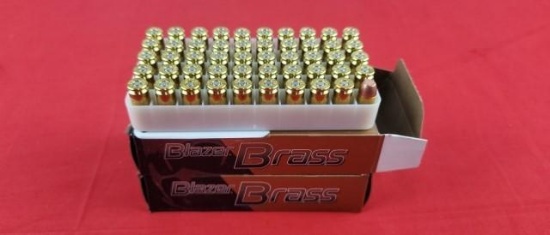 100rds CCI Blazer Brass 40 S&W Ammo