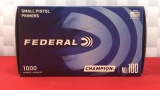 1000 Federal #100 Small Pistol Primers