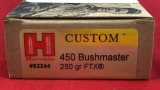 20rds Hornady 450 Bushmaster Ammo