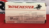 100rds Winchester 38SPL Ammo