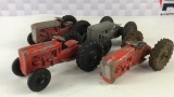 4- Tootsie Toy Tractors