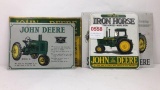 4 John Deere Tin Signs