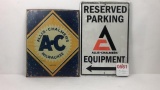 2 Allis-Chalmers Tin Signs