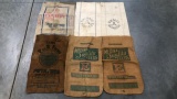 7 Assorted Feed and Seed Bags