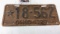 1927 Ohio License Plate