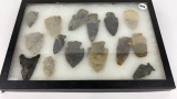 (15) Arrow Head Points in Frame