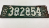 Set of 1921 Ohio License Plates