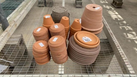 Assorted Clay &Plastic Planters