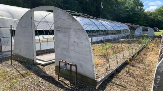 14'x92' Quonset Hoop Greenhouse Structure