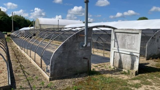 16'x96' Quonset Hoop Greenhouse Structure