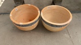 (2) Clay Planters